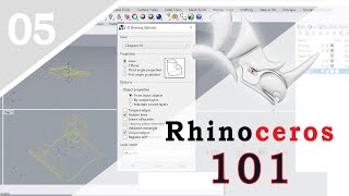 Rhino 101 | Exporting Vector Lines with Make2D
