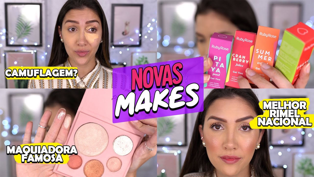 TESTANDO MAKES | CORRETIVO e PALETA de ILUMINADORES PRI LESSA, RUBY ROSE, BOTICÁRIO