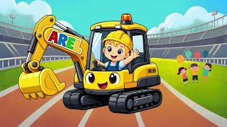 Kepçe Arel Ve Vinç Yarışı 🚜🏗️ Çocuklar İçin Araç Şarkısı