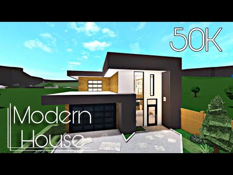 Roblox Bloxburg 50k Modern House No Advanced Placing Youtube - 50k modern house roblox bloxburg house