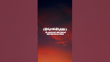 ويوم يعض الظالم على يديه يقول ياليتني اتخذت مع الرسول سبيلا #خالد_الجليل #القرآن_الكريم #تلاوات
