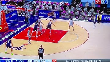 Luka Doncic Wrap Around Pass For Open Corner 3 Putback