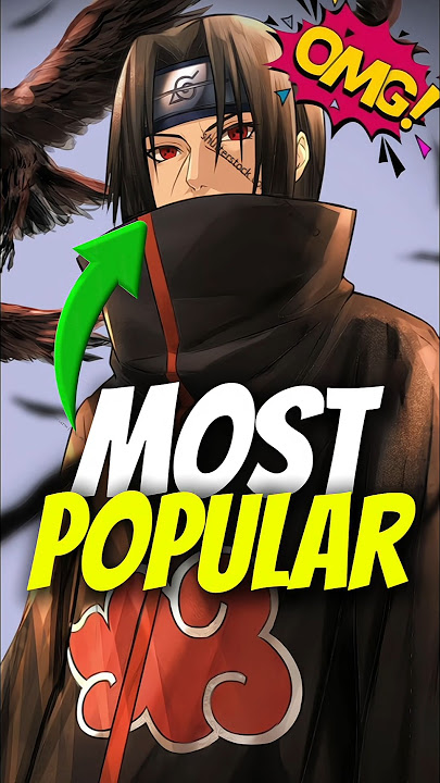 Most popular character in anime......😱 #naruto #anime