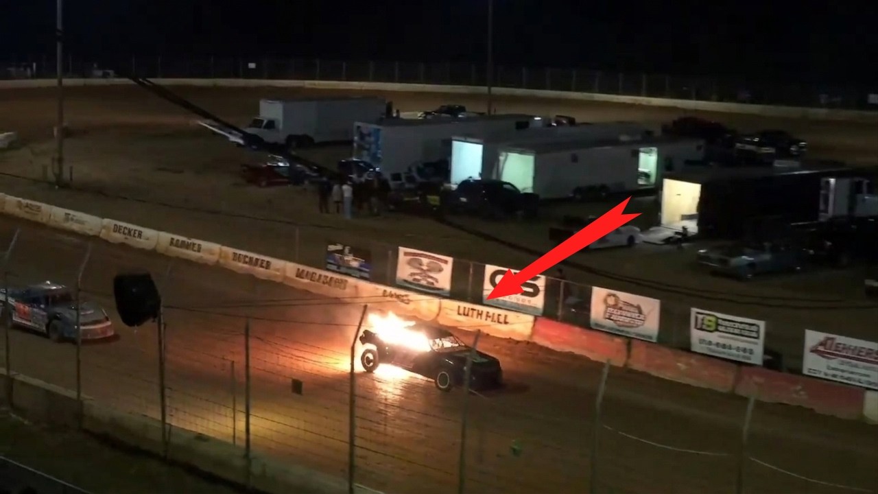 He Was ON FIRE and Still Almost Won the Race | Brandon Greene in Cherokee Speedway