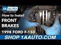 How to Replace Front Brakes 1997-2003 Ford F-150 4x4