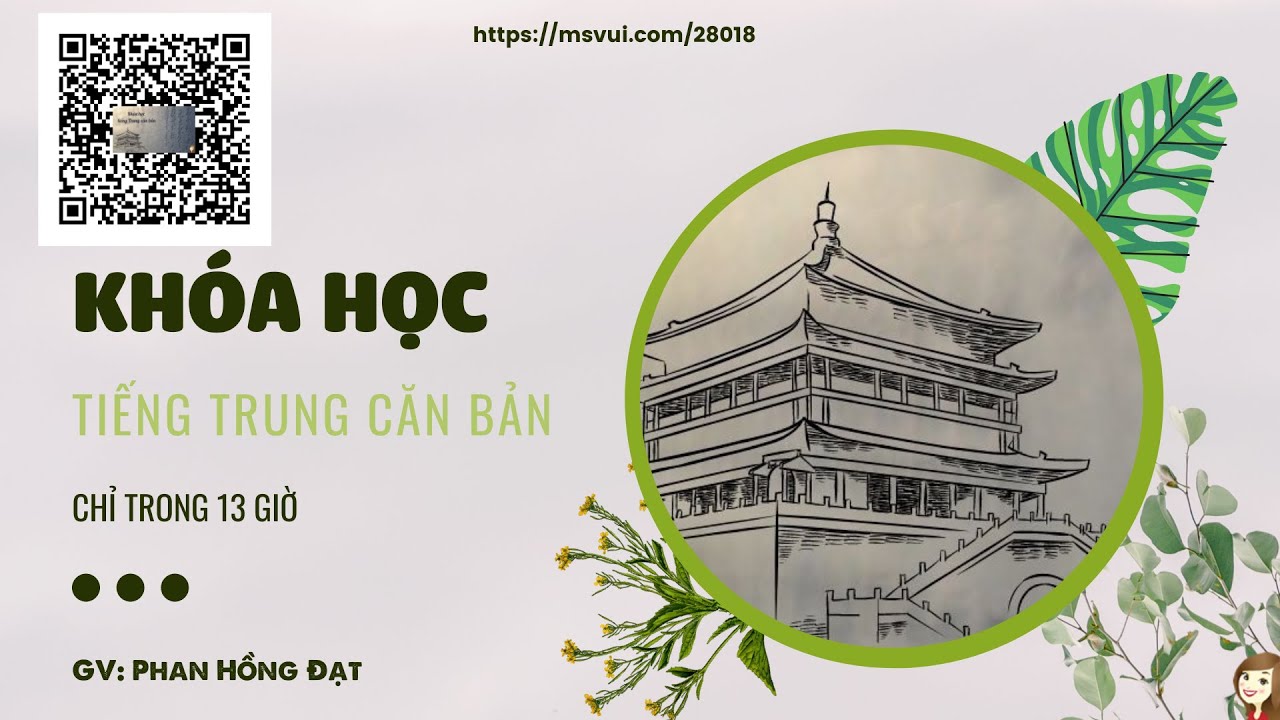 Khóa học tiếng Trung căn bản cho người mới bắt đầu trong 13 giờ