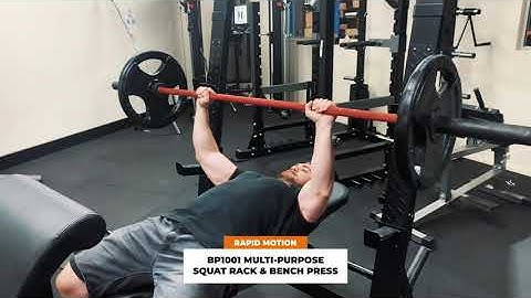 Multi Purpose Squat Rack and Bench Press: BP1001 - Demo