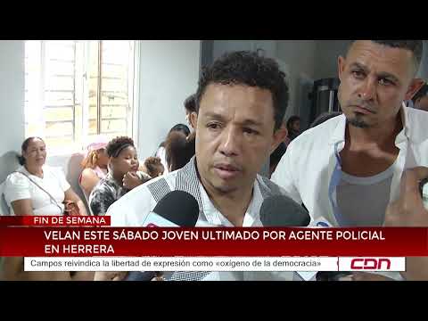 Young man killed by police officer in Herrera is mourned this Saturday
