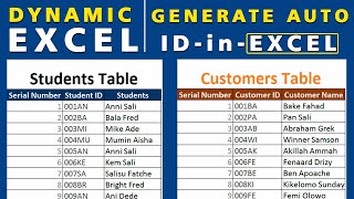 Famous How to Use Excel IF Function to Generate ID Number | Dynamic Excel Serial and ID number: No VBA Net Worth
