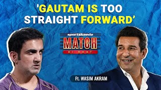 Insane Work Ethic of Gautam Gambhir - Wasim Akram | KKR First IPL Trophy
