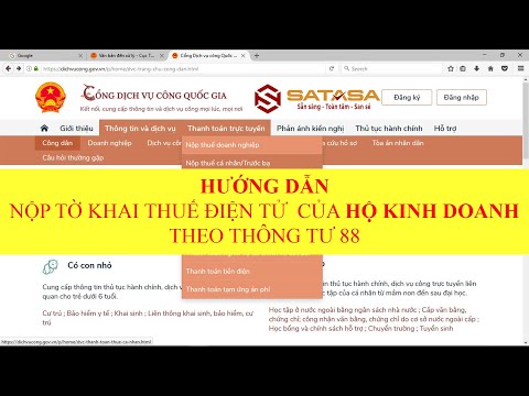 Video HƯỚNG DẪN NỘP TỜ KHAI THUẾ ĐIỆN TỬ CỦA HỘ KINH DOANH -... - youtube