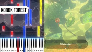 TPR - Korok Forest - Breath of the Wild Note Chart @tprnotecharts