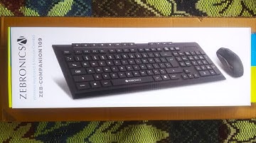 Zeb - Companion 109 Wireless Keyboard and Mouse Unboxing | Best Budget Combo 1000 rupees