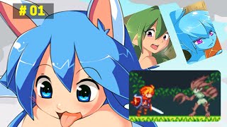 2D Pixel platformer - Eroico gameplay. # 01 Forest Maiden.