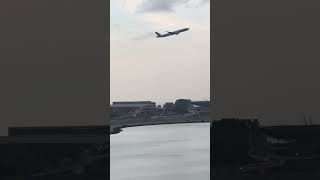 Cathay Pacific 777 Climbing Over Lantau Bay