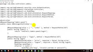 Build Completed E-Commerce with Spring MVC - Part 6 - Admin Security