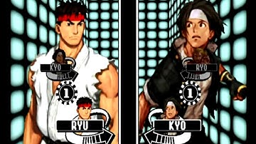 Capcom VS SNK Pro (Dreamcast) Arcade Mode as Kyo/Ryu