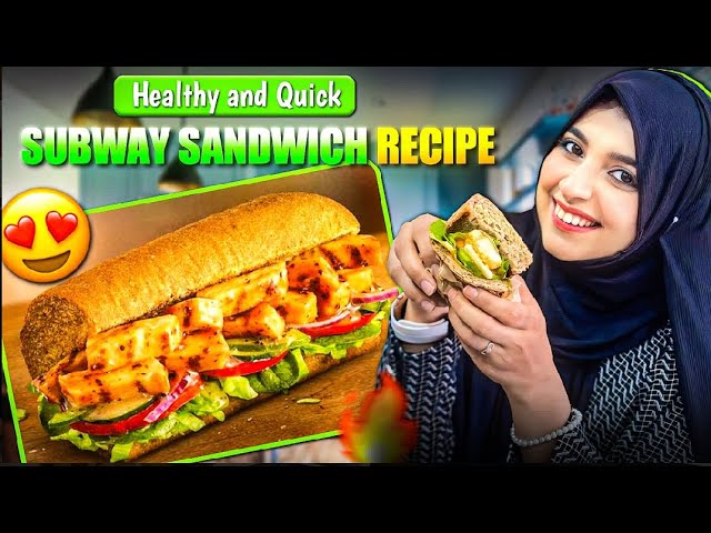 Subway style Sandwich | quick u0026 easy Healthy Recipe | HKR recipe | HKR vlogs | Multi grain sandwich class=