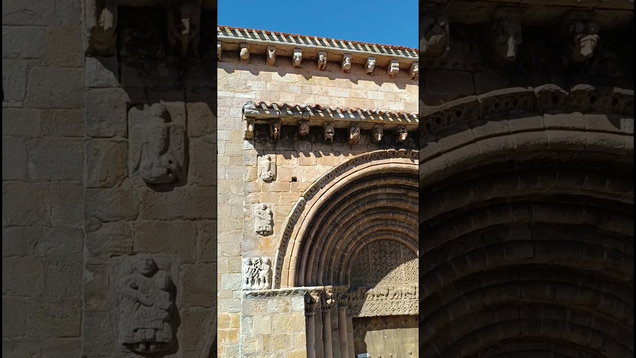 Escenas sexuales en San Pedro de CERVATOS Canecillos y capiteles ROMÁNICOS 12/9/26 #cantabria #wow