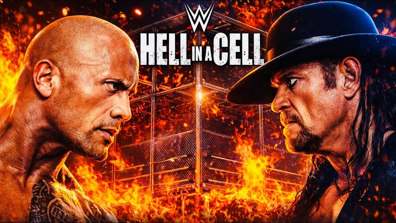 WWE2K25 | THE ROCK 🆚 THE UNDERTACKER🔥🔥| HELL IN A CELL |
