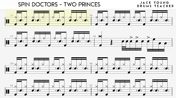 Two princes - Spin Doctors - Drums notation 🎵