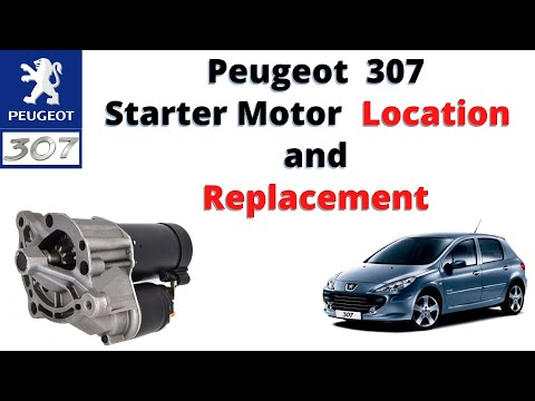 2005 Peugeot 307 1.4 HDI Starter Motor Location and Replacement DIY