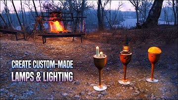 Custom Decorative Lighting for Your Settlements 🕯️ Fallout 4 No Mods Shop Class