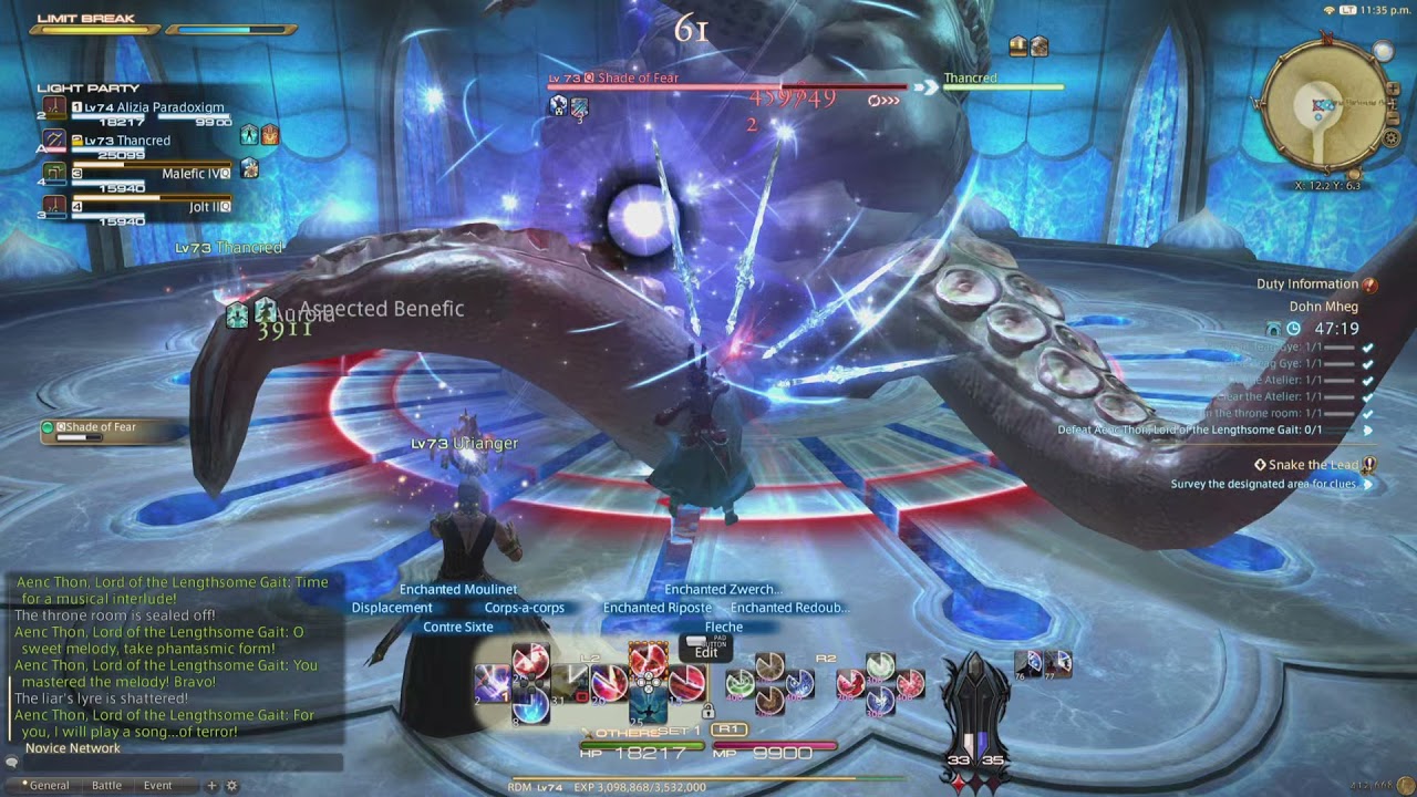 FINAL FANTASY XIV: Red Mage Gameplay - YouTube