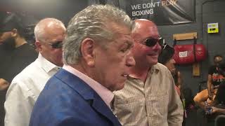 Generations Collide: Bruce Carrington & Former Middleweight Champ Vito Antoufermo share a moment