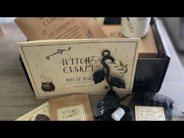 Mysterious witchy subscription box  witch casket unboxing 🌙 charms and  enchantments 
