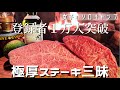 【ソロキャンプ】１万人突破したので念願の焚き火で極厚ステーキやってみたヨ♡