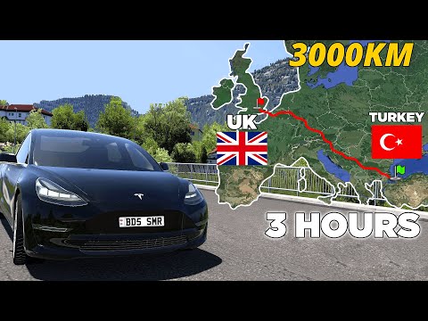 ETS2 Longest Road Trip (Istanbul to London) Turkey to UK 