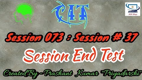 Session 73 - Session 37 - BS CIT - Session End Test