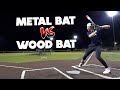 How much hotter is a metal bat than a wood bat  baseball bat bros feat pj morlando