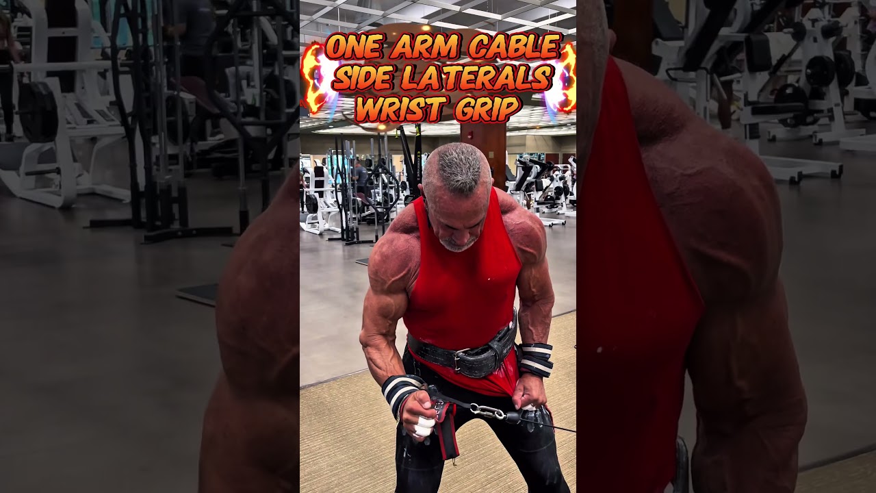 ONE ARM CABLE SIDE LATERALS WITH WRIST GRIP #motivation #workout #muscle #workouttips #shoulders