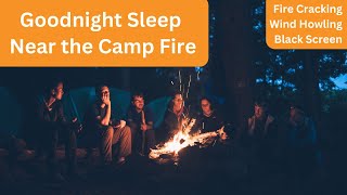 Camping in the Woods - Black Screen, Nature Sounds, Good Night Sleep, Relax, Meditate