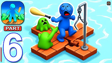 Zombie Raft - Gameplay Walkthrough Part 6 - Escape the Undead Zombies Raft Survival (Android, iOS)