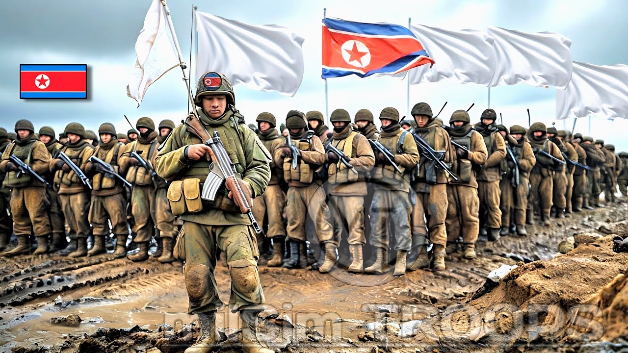 Kim Jong Un Shocked! 7,000 North Korean Soldiers Raise White Flag Amid Battle