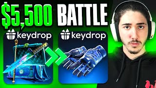 $5,500 CASE BATTLE WITH FULL JOKER MODE!! (Keydrop Promo Code 2025)