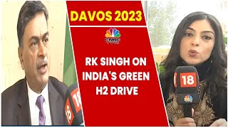 RK Singh, Union Power Minister Discusses The Green Energy Transition | Davos 2023 | CNBC-TV18