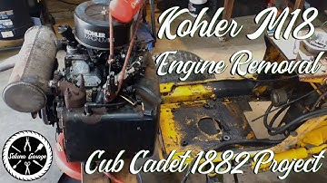Kohler M18 Engine Removal - Cub Cadet 1882 Restoration Project