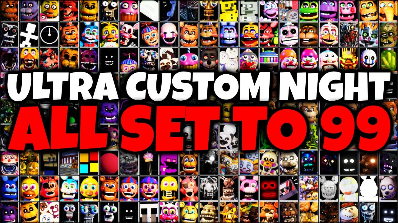 8 NEW ANIMATRONICS - Ultimate Custom Night (Mod) 