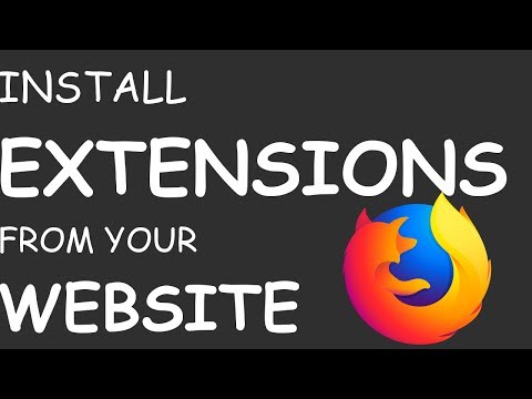How to add an install link for a Firefox extension to your website
