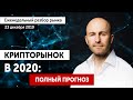 🔴 Прогноз биткоин 2020. Будет ли рост Биткоина до Нового Года? Live-разбор ТОП-10 криптовалют.