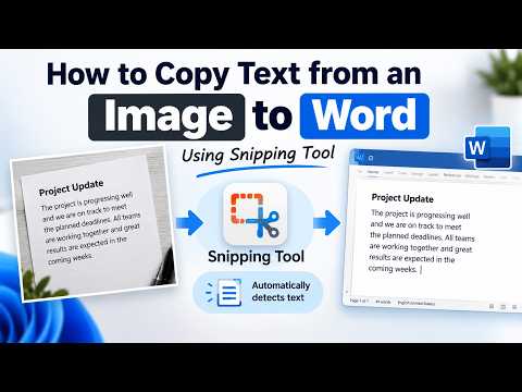 How to Copy Text from an Image to Word