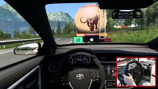 Toyota Corolla 2018 - Fast Driving & High Traffic | Euro Truck Simulator 2 [ Logitech G29 ] screenshot 2