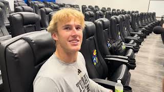 Keaton Kubecka on his development and the wide receiver room