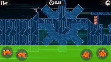 Moto X3M: Cyber World | Level 2 - 3 Stars Tutorial Walkthrough