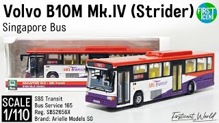 Unbox1110 Volvo B10M Mark Iv Strider, Sbs Transit Svc 165 Arielle Models Singapore Bus
