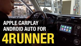 Apple carplay and android auto for select 2013-2019 toyota models keep
your hands on the wheel eyes road! navigate, text, talk using
carplay...